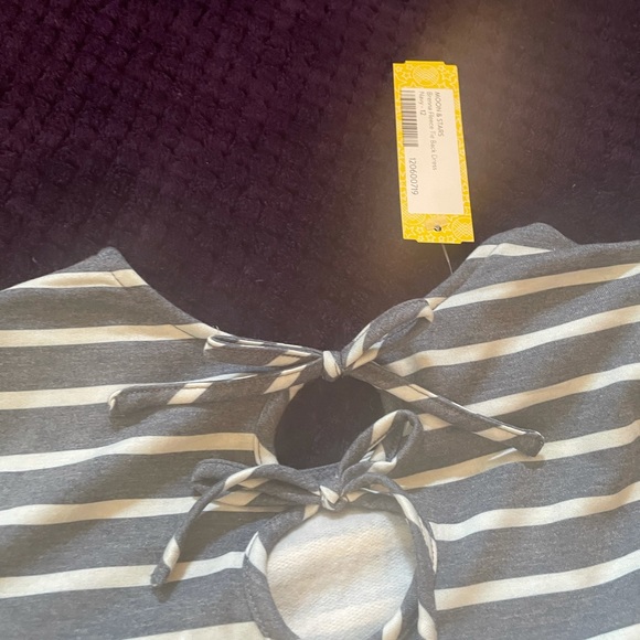 Moon & Stars- Brenna Tie Back Dress, Size 12 Navy - Picture 2 of 5